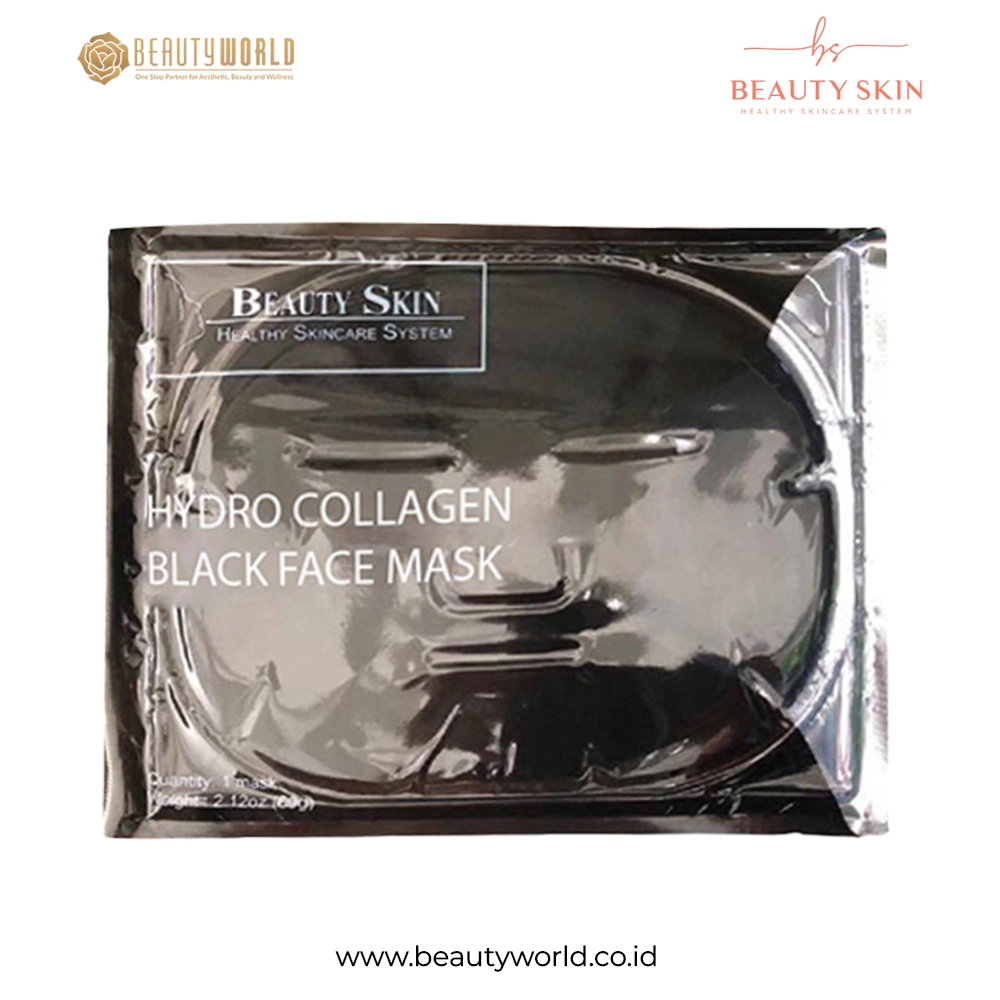 BS-105-B.SKIN-COLLAGEN-FACIAL-BLACK Beauty Skin Collagen Facial Mask Black