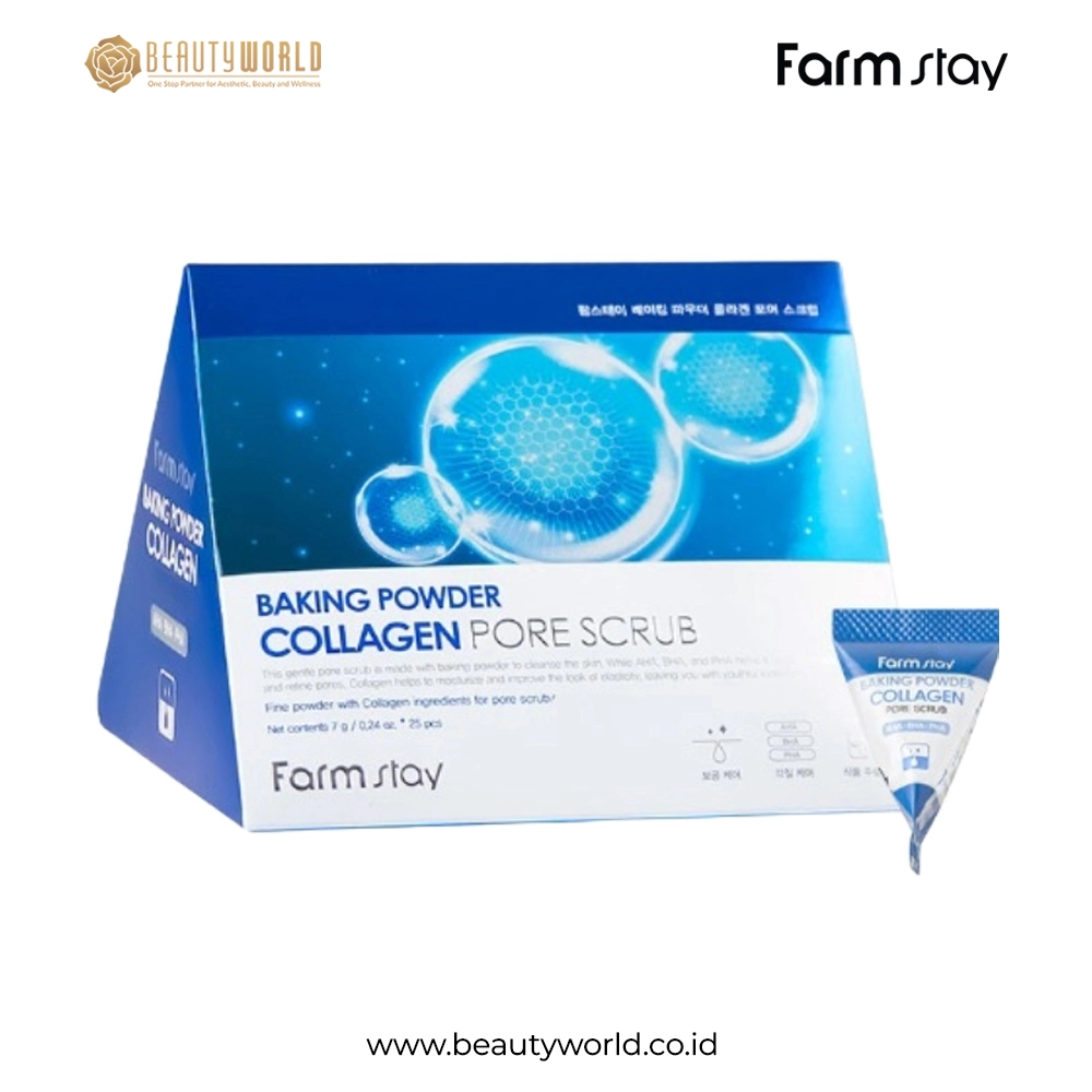 CLF031-FARMSTAY-BAKING-POWDER-COLLAGEN-PORE-SCRUB-7G25 Farmstay Baking Powder Collagen Pore Scrub