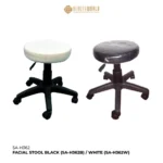 Facial Stool White Black