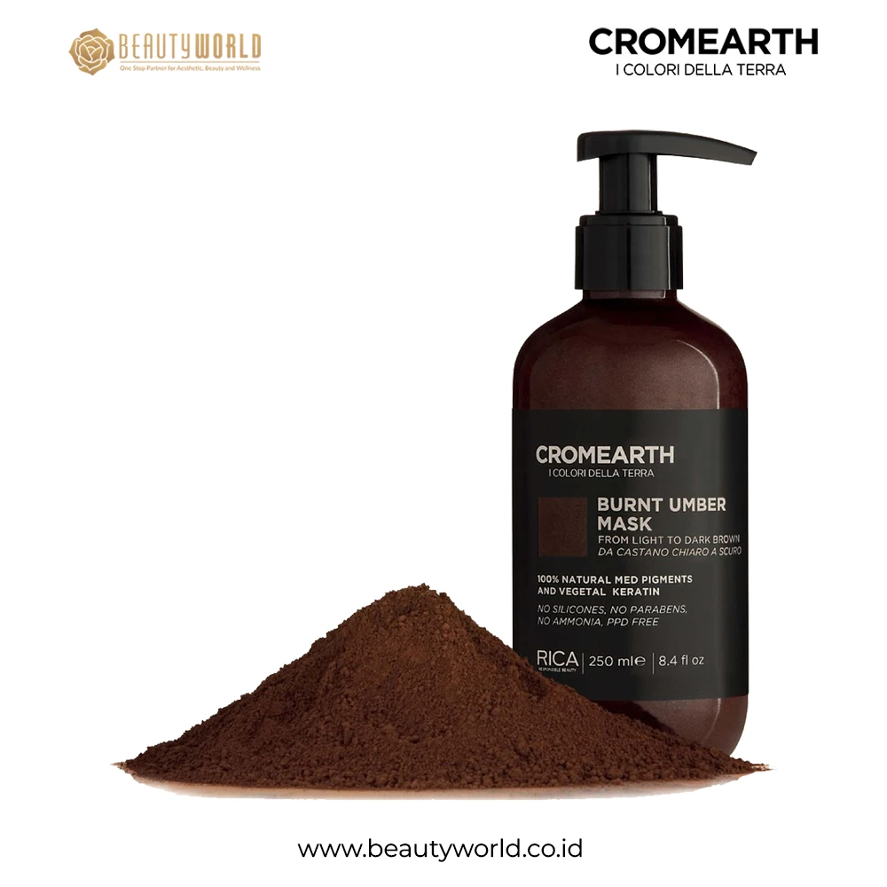 TR-C-F250-NATURICA-BURNT-UMBER-MASK-250ML NATURICA - Cromearth Burnt Umber Mask From Light To Dark Brown - Gambar 1