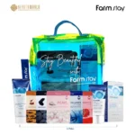 Farm stay Official Shop - Travel Kit (1pcs Collagen Water Full Moist Deep Cleansing Foam 180ml, 1pcs Collagen Water Full Moist Sun Cream SPF 50+ PA+, 10pcs Sheet Mask)