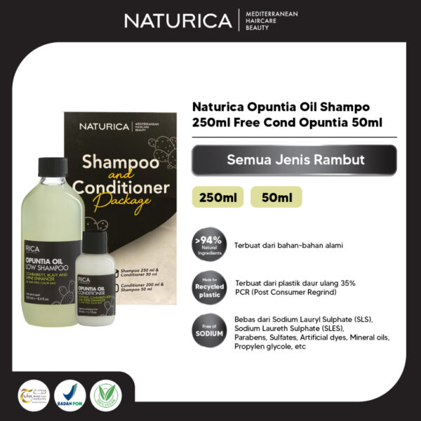 Naturica - Opuntia Oil Shampo 250ml Free Cond Opuntia 50ml