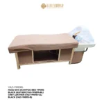 Head Spa Shampoo Bed Black Grey Leather