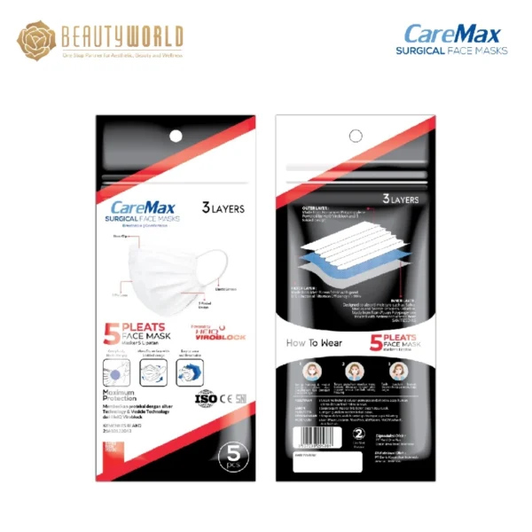 Caremax 5 Pleats 5Pcs
