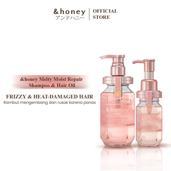 &honey - Melty Moist Repair Shampoo 1.0 440ml & Melty Moist Repair Oil 3.0 100ml