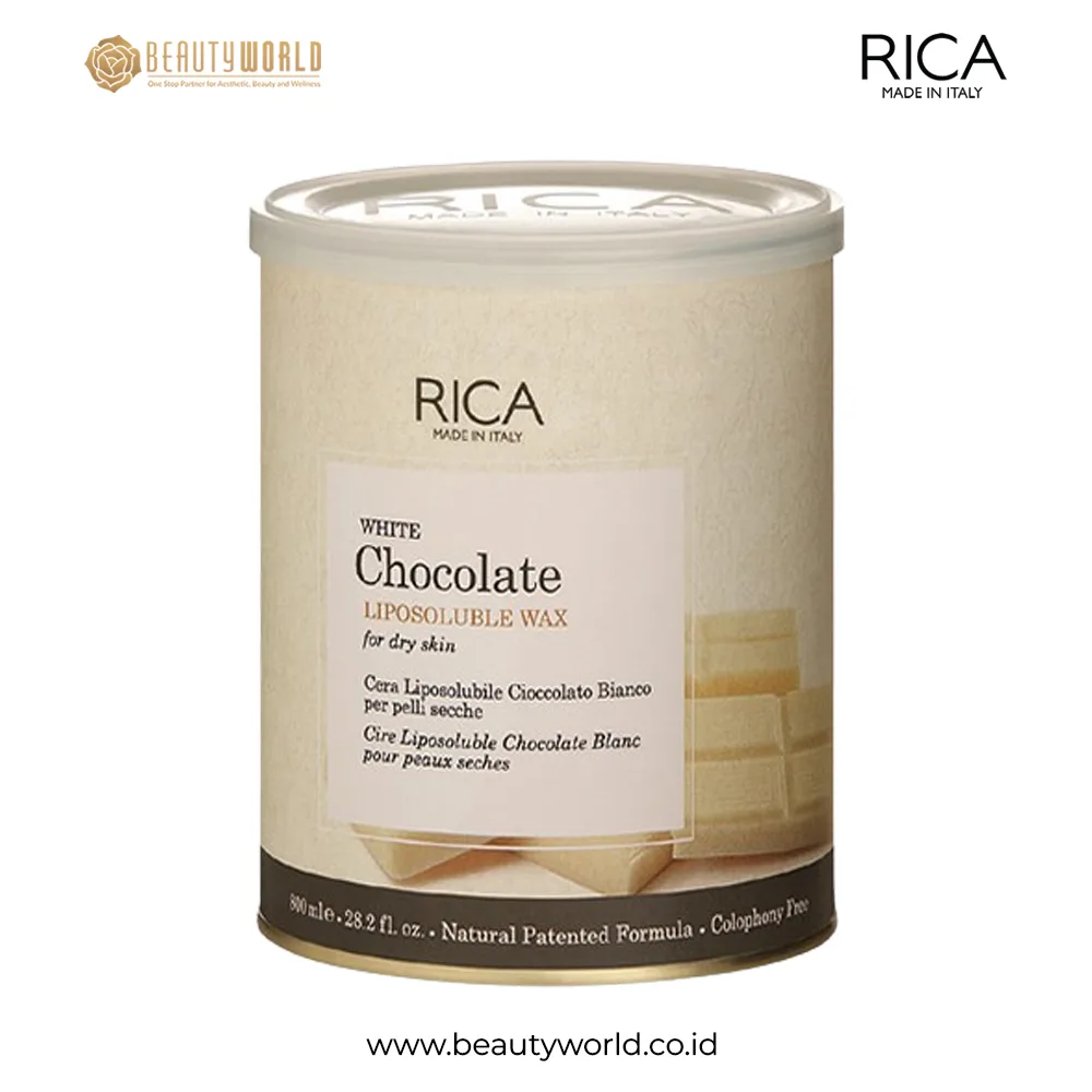 CDCB8-RICA-WAX-WHITE-CHOCO-LIPOSOLUBLE-WAX-800ML Rica Wax White Choco Liposoluble Wax 800ml