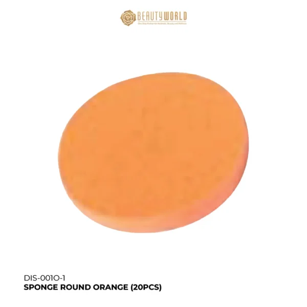 Facial Sponge Round Orange