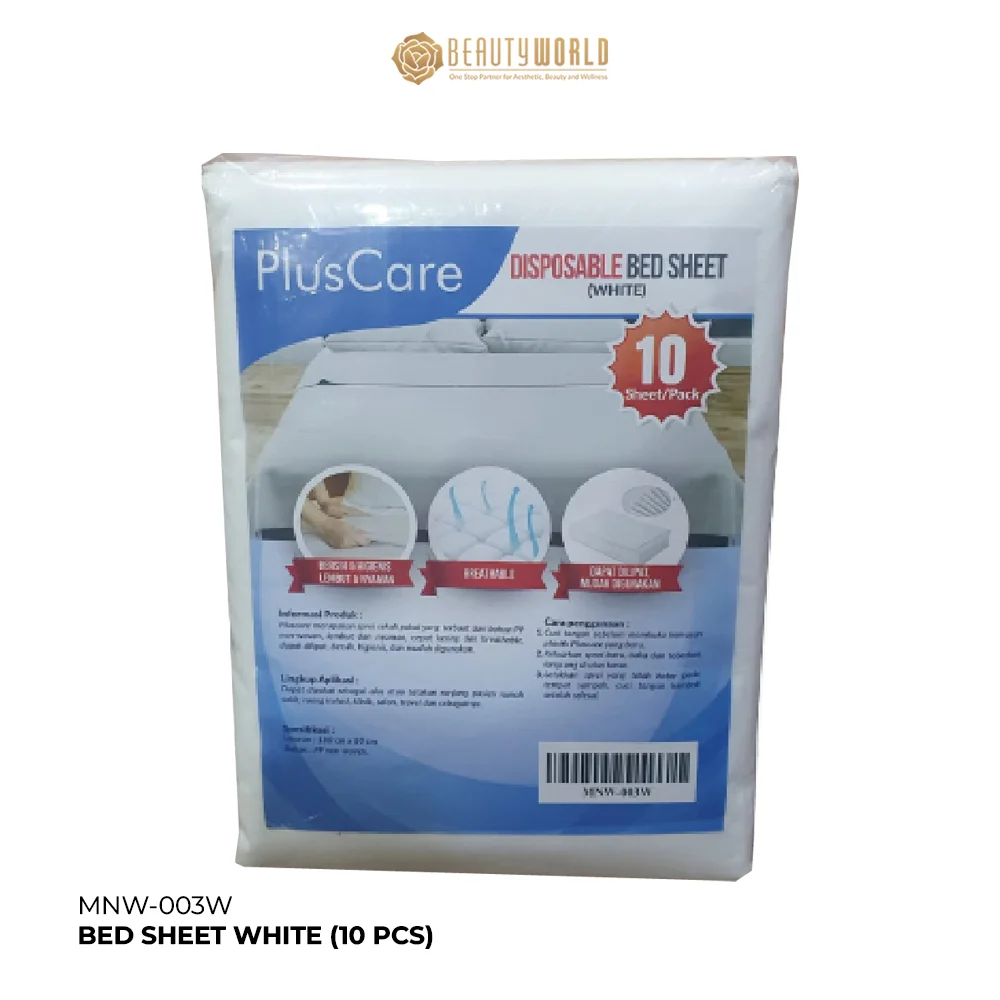 MNW-003W-BED-SHEET-WHITE-10-PCS Bed Sheet White
