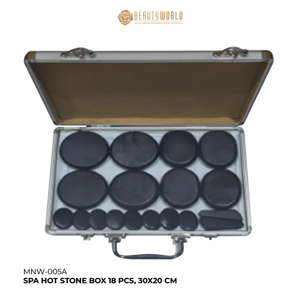MNW-005A-SPA-HOT-STONE-BOX-18-PCS-30X20-CM Batu Spa Hot Stone Box (18 pcs, 30x20 cm)