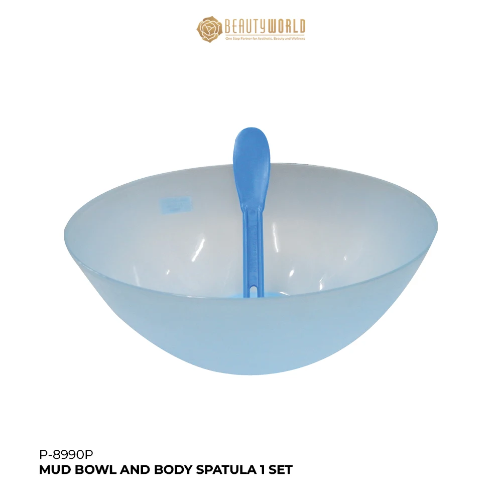 P-8990P-MUD-BOWL-AND-BODY-SPATULA-1-SET Mud Bowl Set