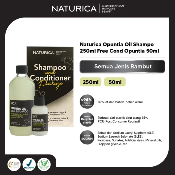 Naturica Opuntia Oil Shampoo Free Opuntia Conditioner